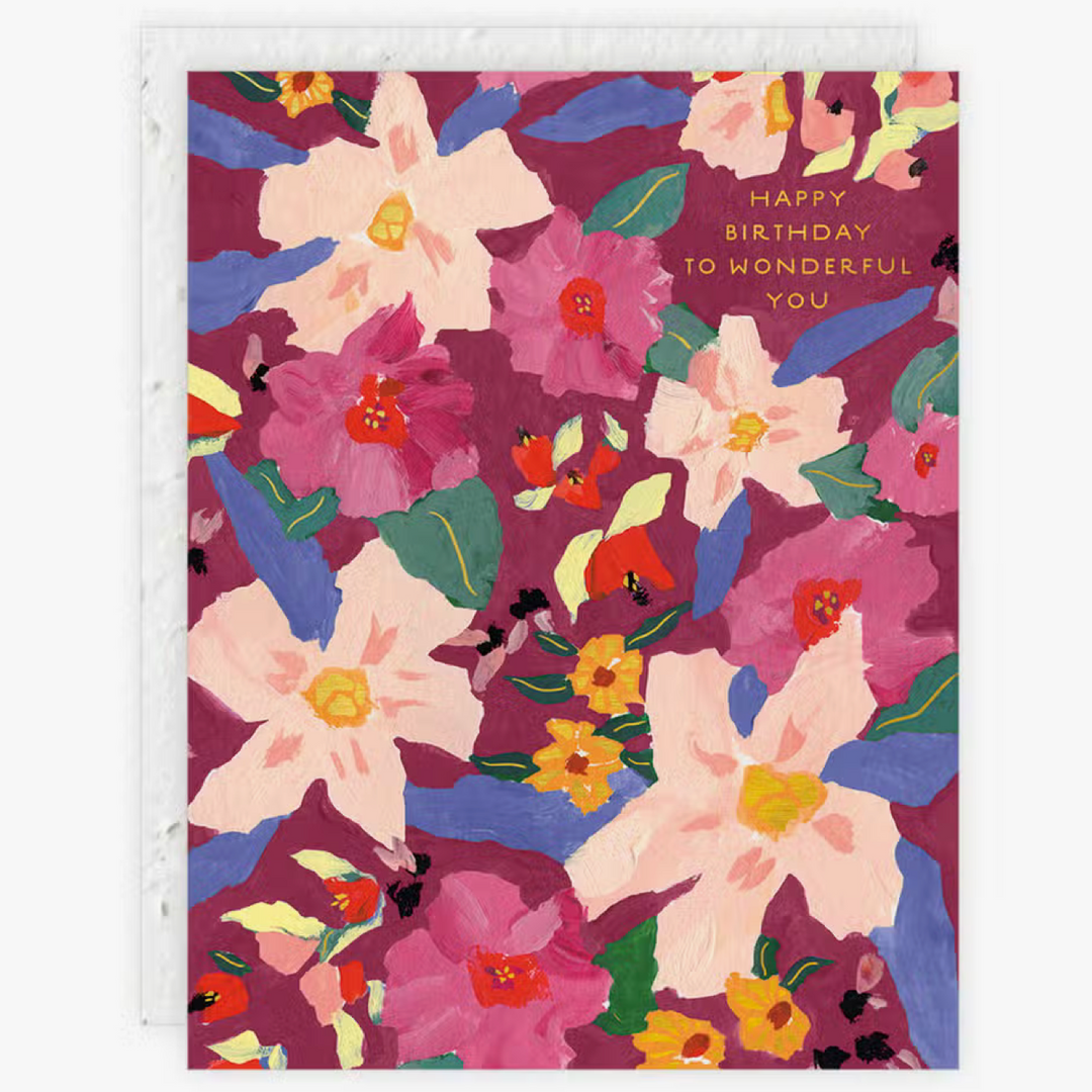 Flowers For Sunday Birthday Card