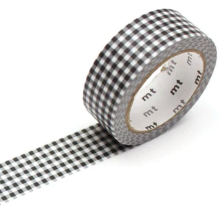 Delicate Checkered Black Washi Tape