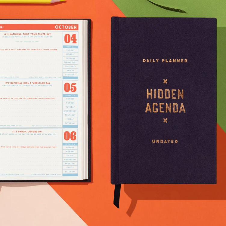 Hidden Agenda Undated Mini Planner
