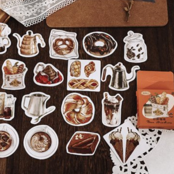 Coffee Shop Stickers (Pack of 45)