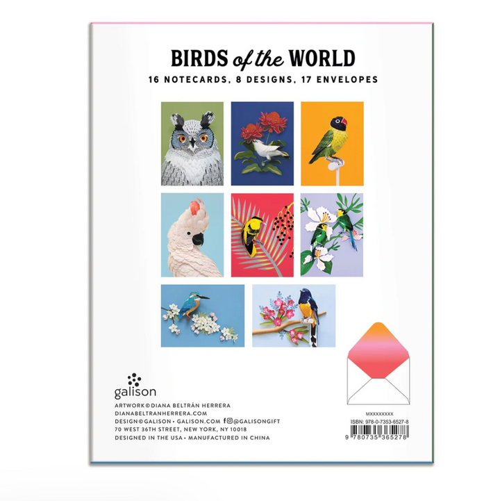 Birds of the World Boxed Notecards (Set of 16)