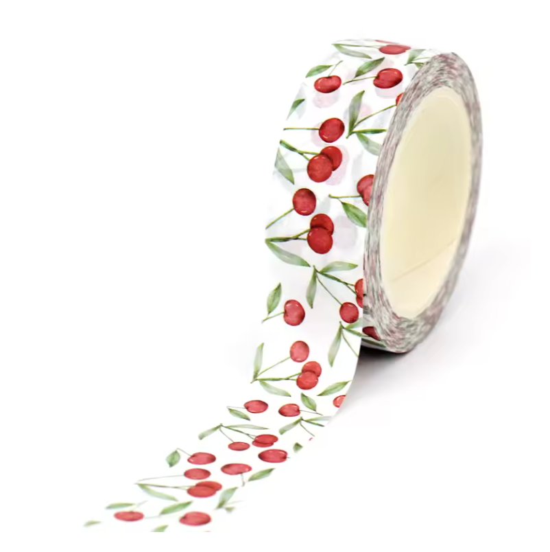 Watercolor Cherries Washi Tape