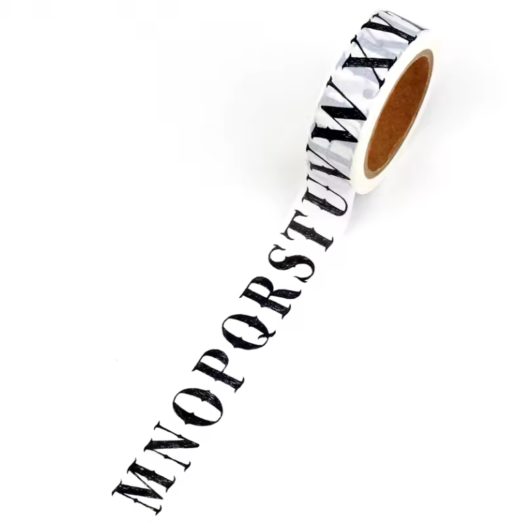 Vintage Alphabet Washi Tape