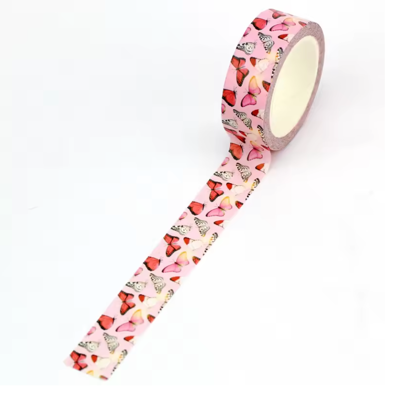 Pink and Blue Butterflies Washi Tape