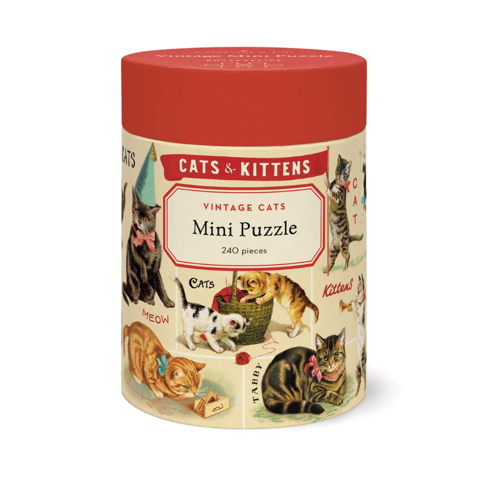 Vintage Cats 240 Piece Mini Puzzle