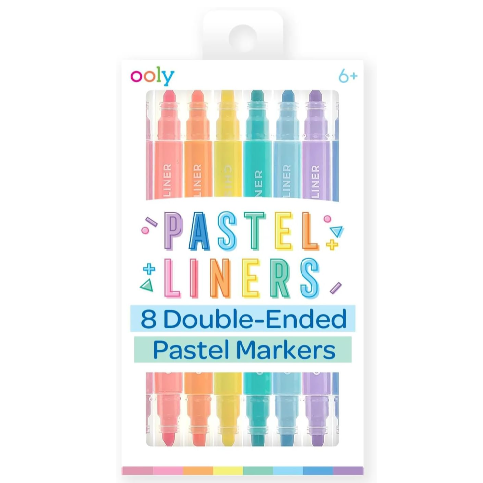 Pastel Liners Double-Ended Markers (Set of 8)