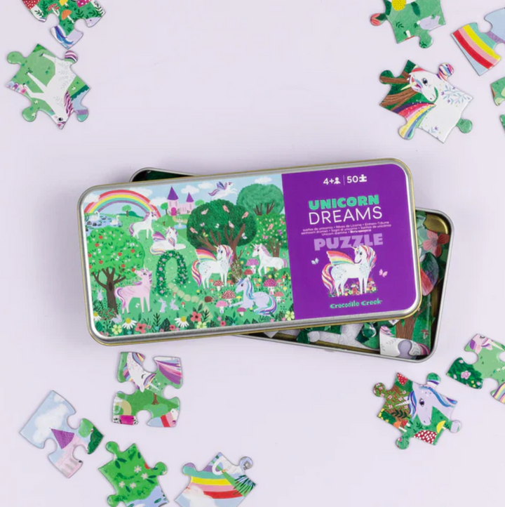 Unicorn Dreams - 50-Piece Tin Puzzle