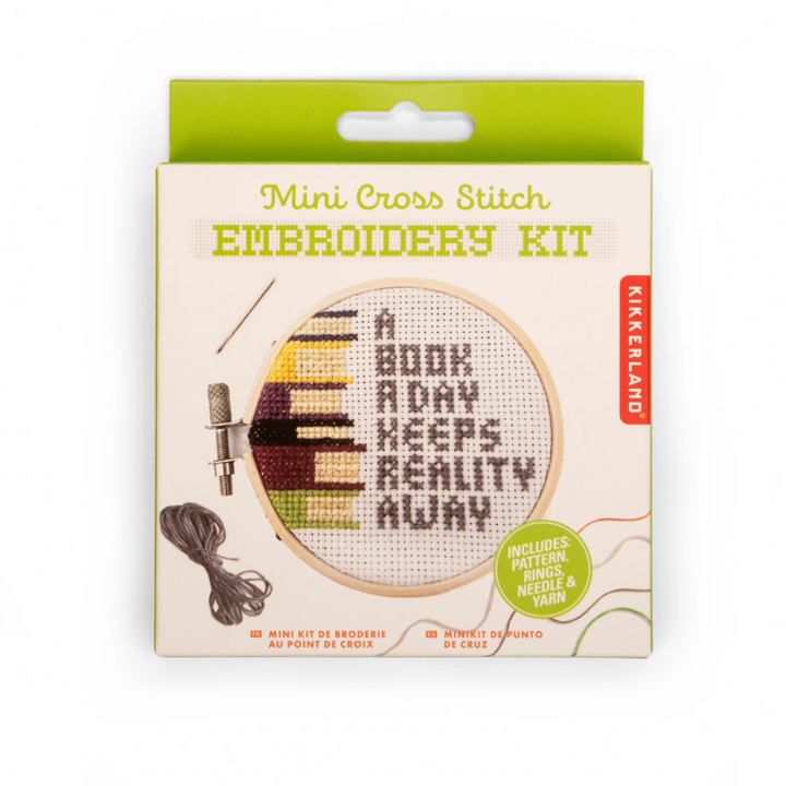 Books Mini Cross Stitch Embroidery Kit