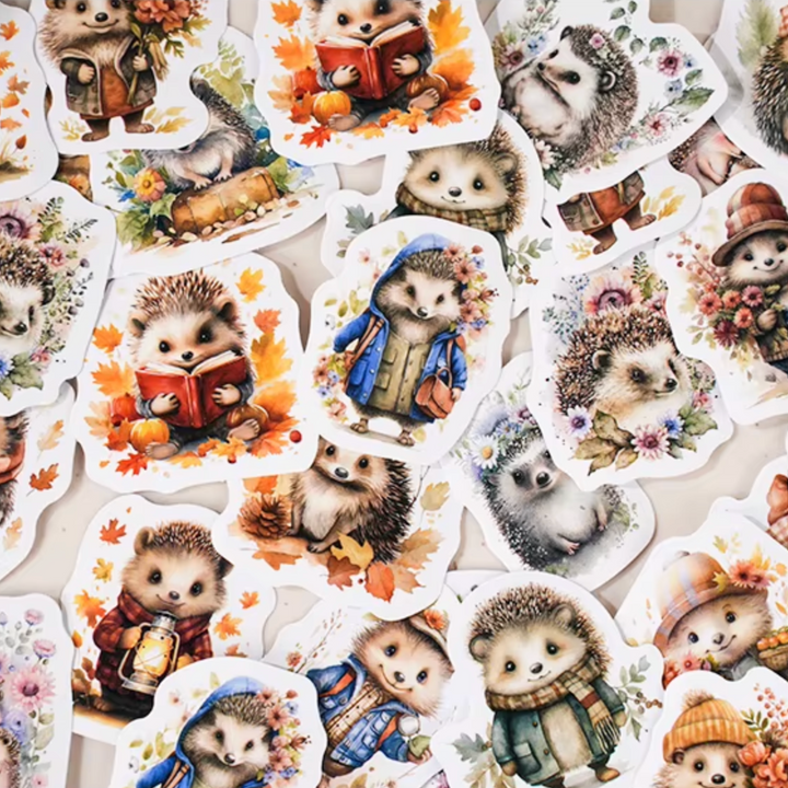 Hedgehog Stickers (Pack of 45)