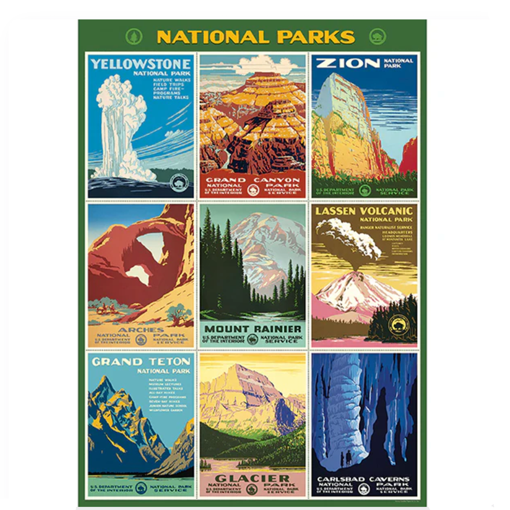 Cavallini Flat Wrap - National Parks II