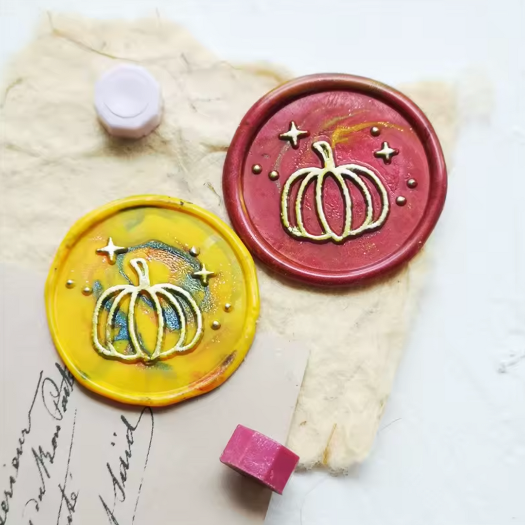 Wax Seal Stamp - Pumpkin with Stars