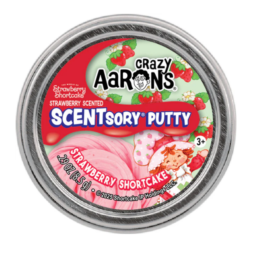 Crazy Aaron's Strawberry Shortcake Mini Scentsory Thinking Putty