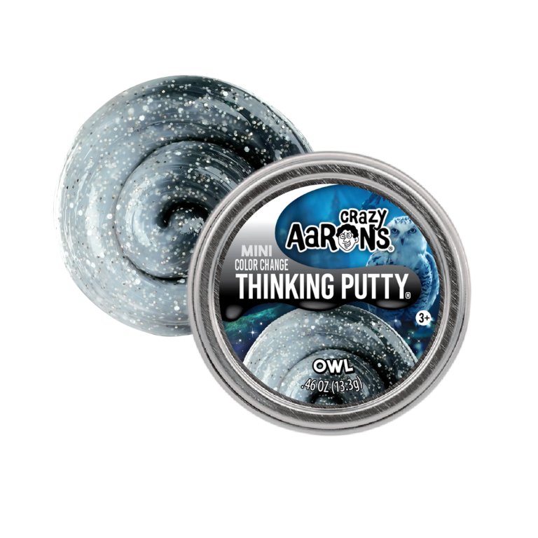 Crazy Aaron's Owl Mini Thinking Putty