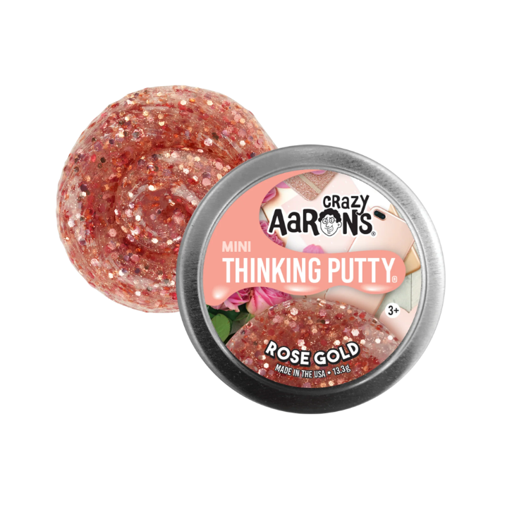 Crazy Aaron's Rose Gold Mini Thinking Putty
