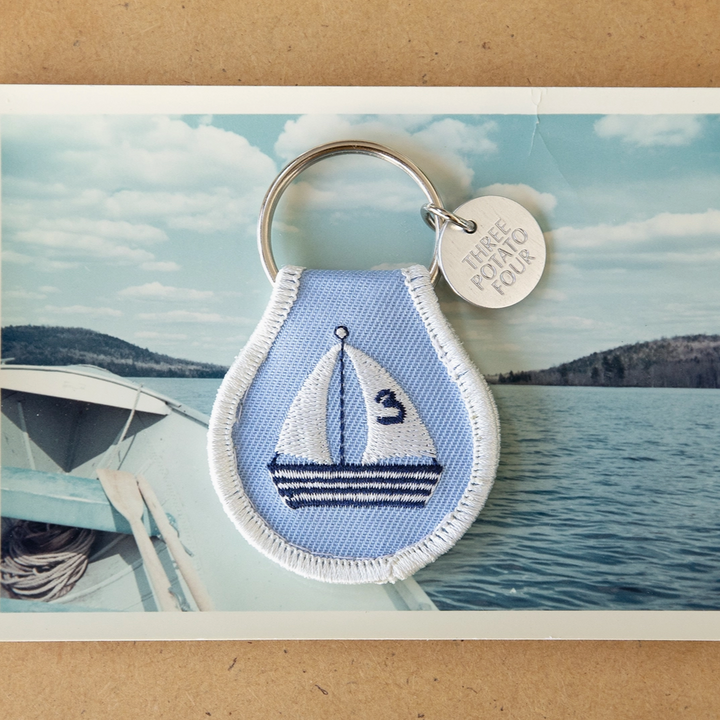 Patch Keychain - Sailboat