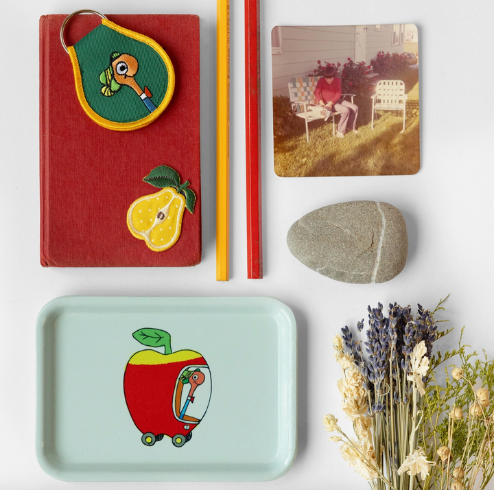 Patch Keychain - Richard Scarry Lowly Worm