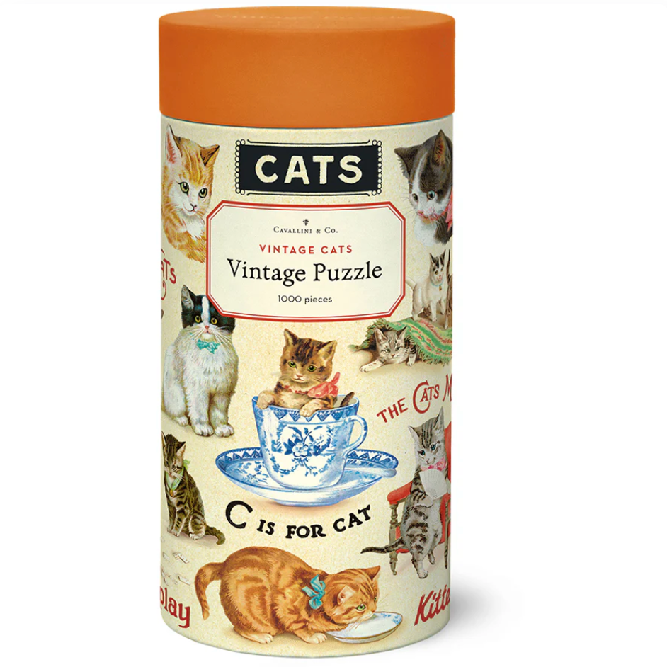 Vintage Cats 1,000 Piece Puzzle