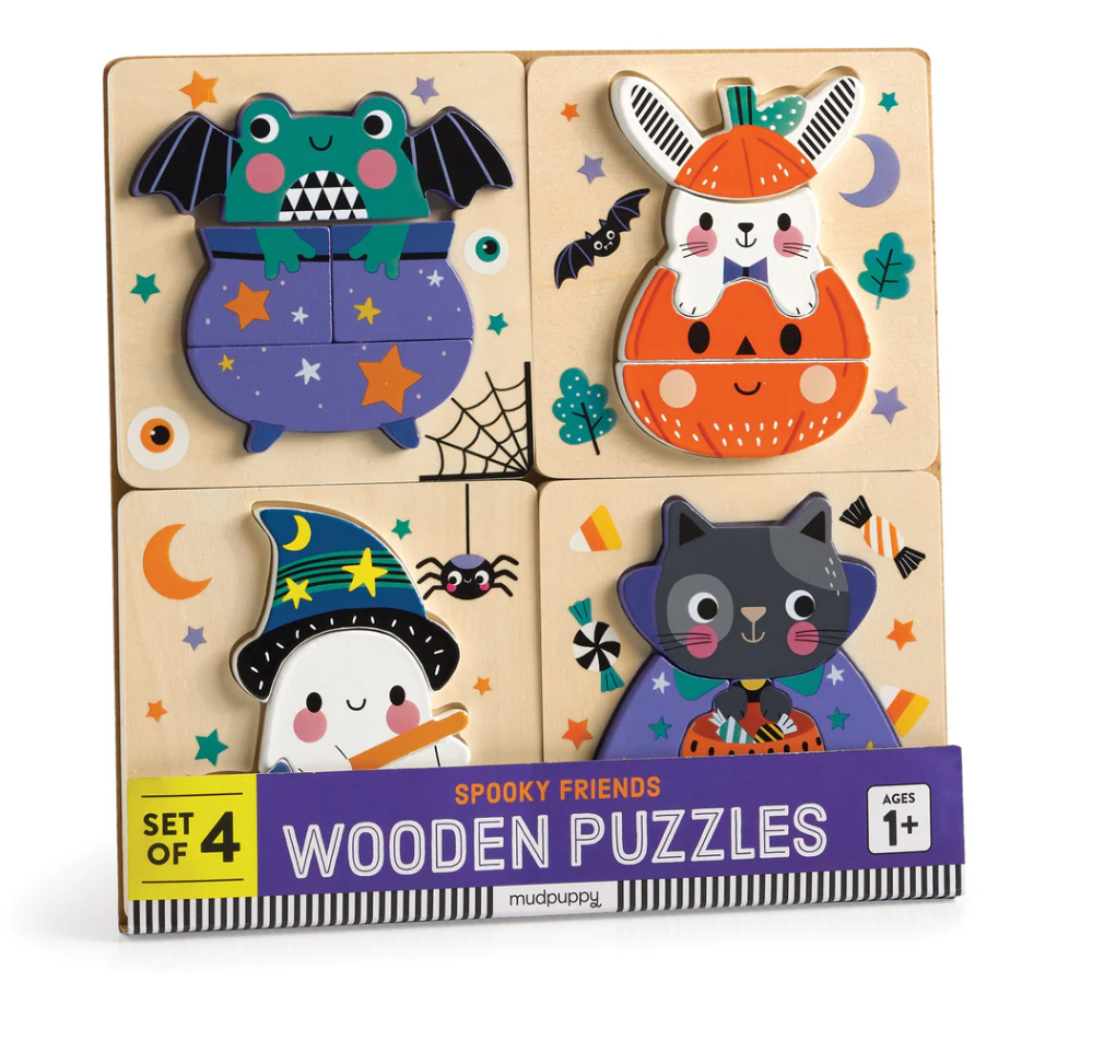 Spooky Friends Wooden Puzzle