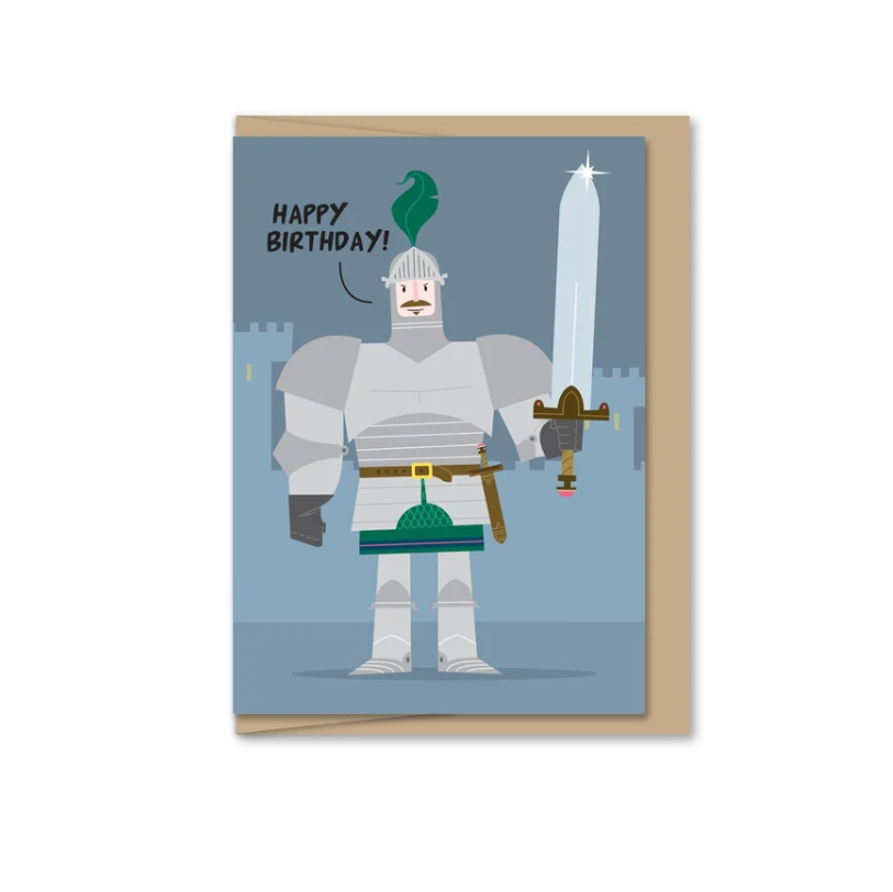 Mini Birthday Knight Card