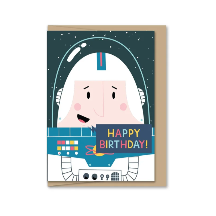 Mini Space Birthday Card