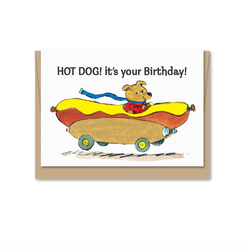 Mini Hot Dog Birthday Card