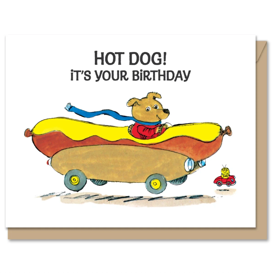 Hot Dog Birthday Card