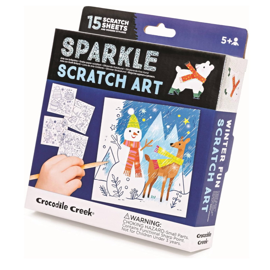 Sparkle Scratch Art - Winter Fun