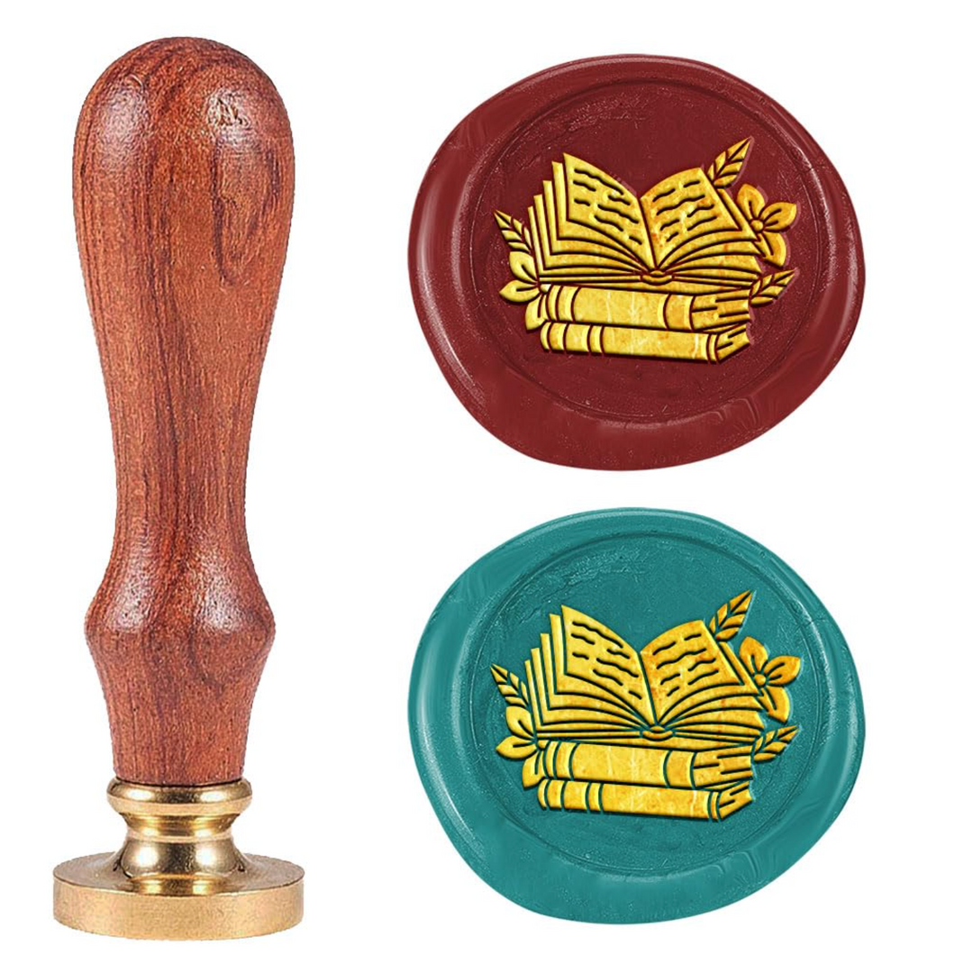 Wax Seal Stamp - Book Stack
