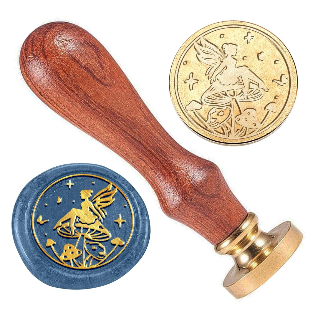 Wax Seal Stamp - Fairy on Mushroom