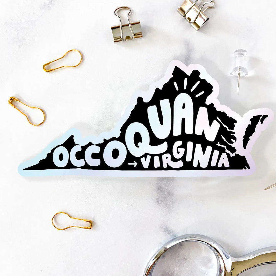 Occoquan, Virginia Holographic Vinyl Sticker