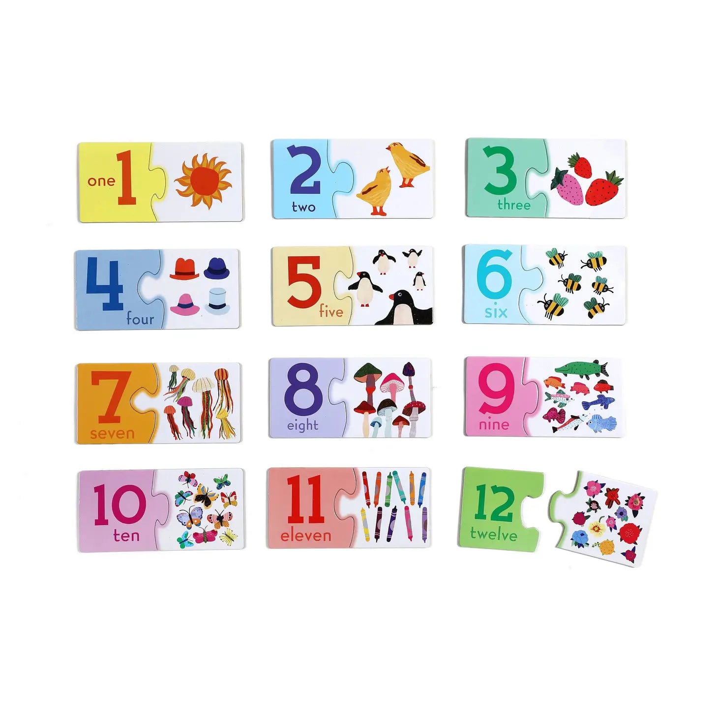 Preschool Numbers Puzzle Pairs Game