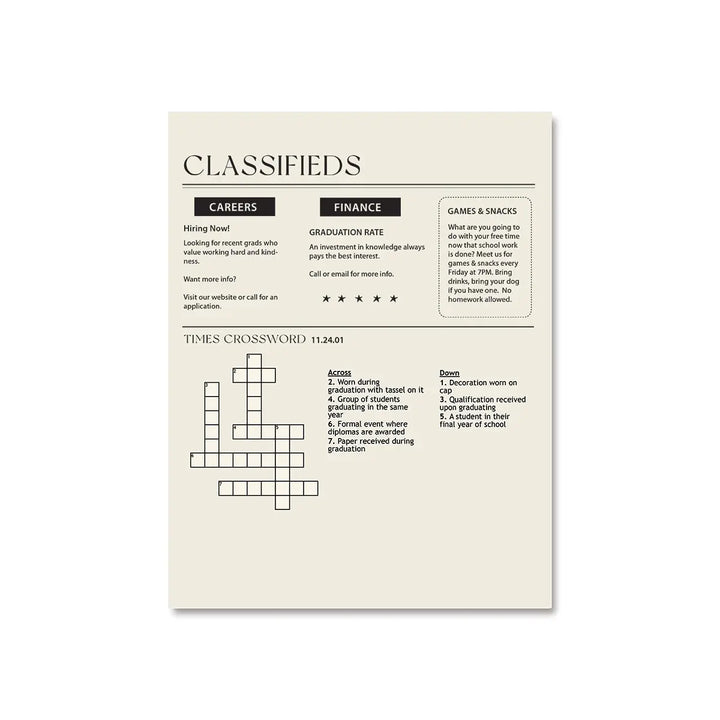 Graduation Times Card