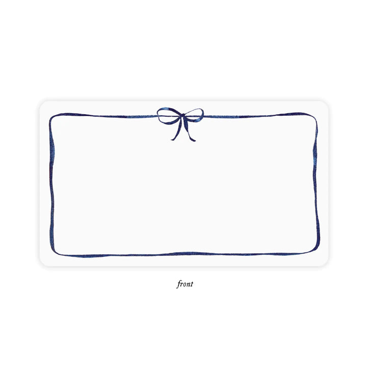 Navy Bow Little Notes
