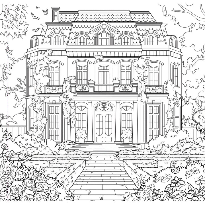 Goth Garden Adult Coloring Book