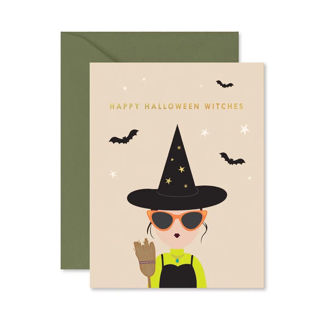 Happy Halloween Witches Card