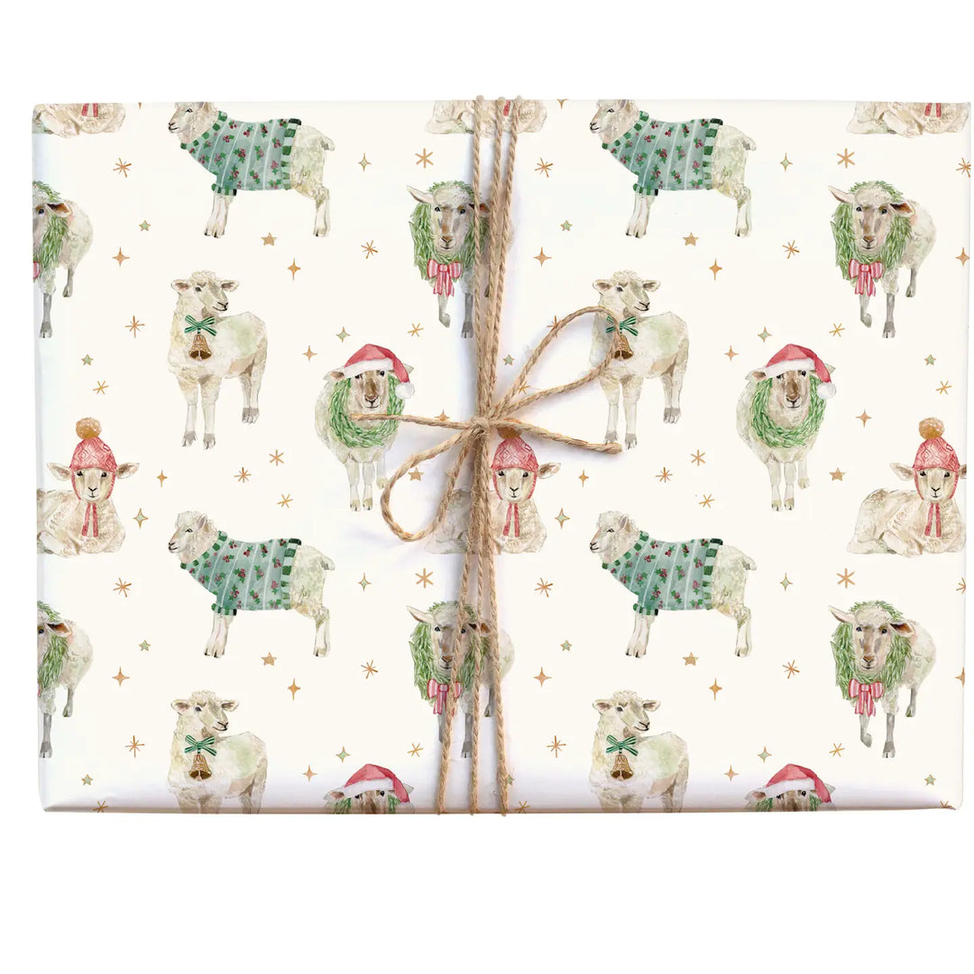 Holiday Sheep Gift Wrap (Roll)