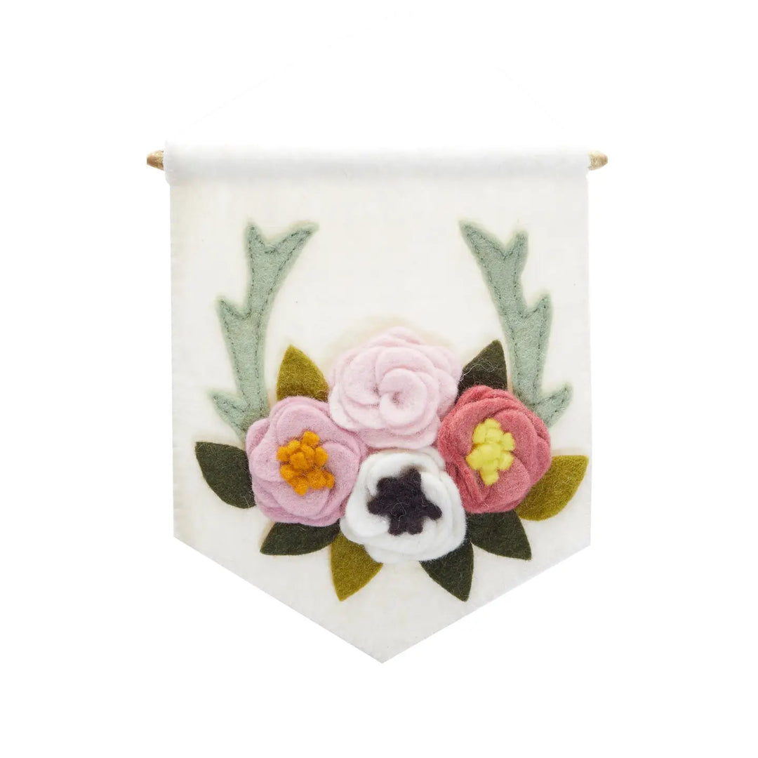 Felt Flower Banner