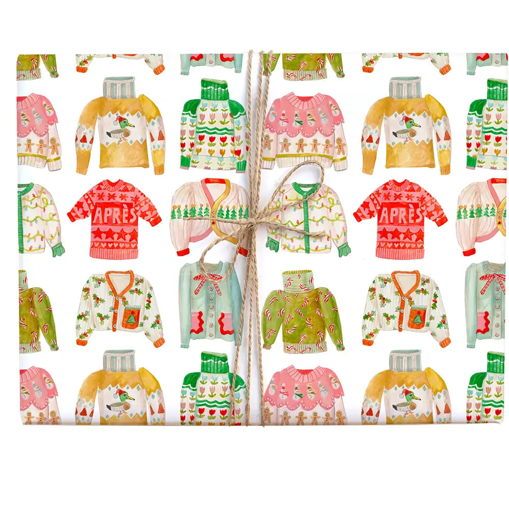 Holiday Sweater Gift Wrap (Roll)