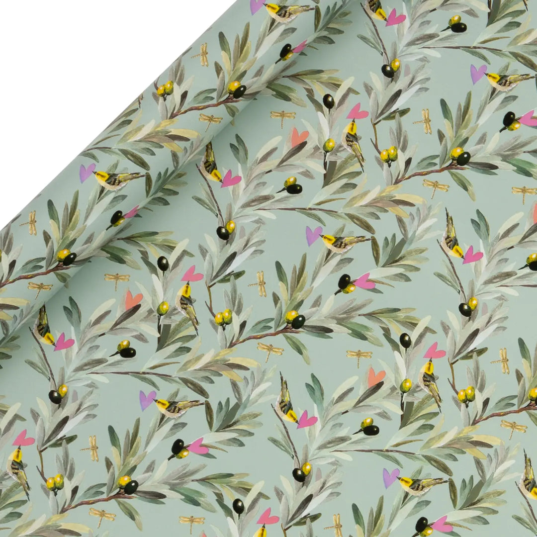 Olive Branch and Birds Continuous Wrap