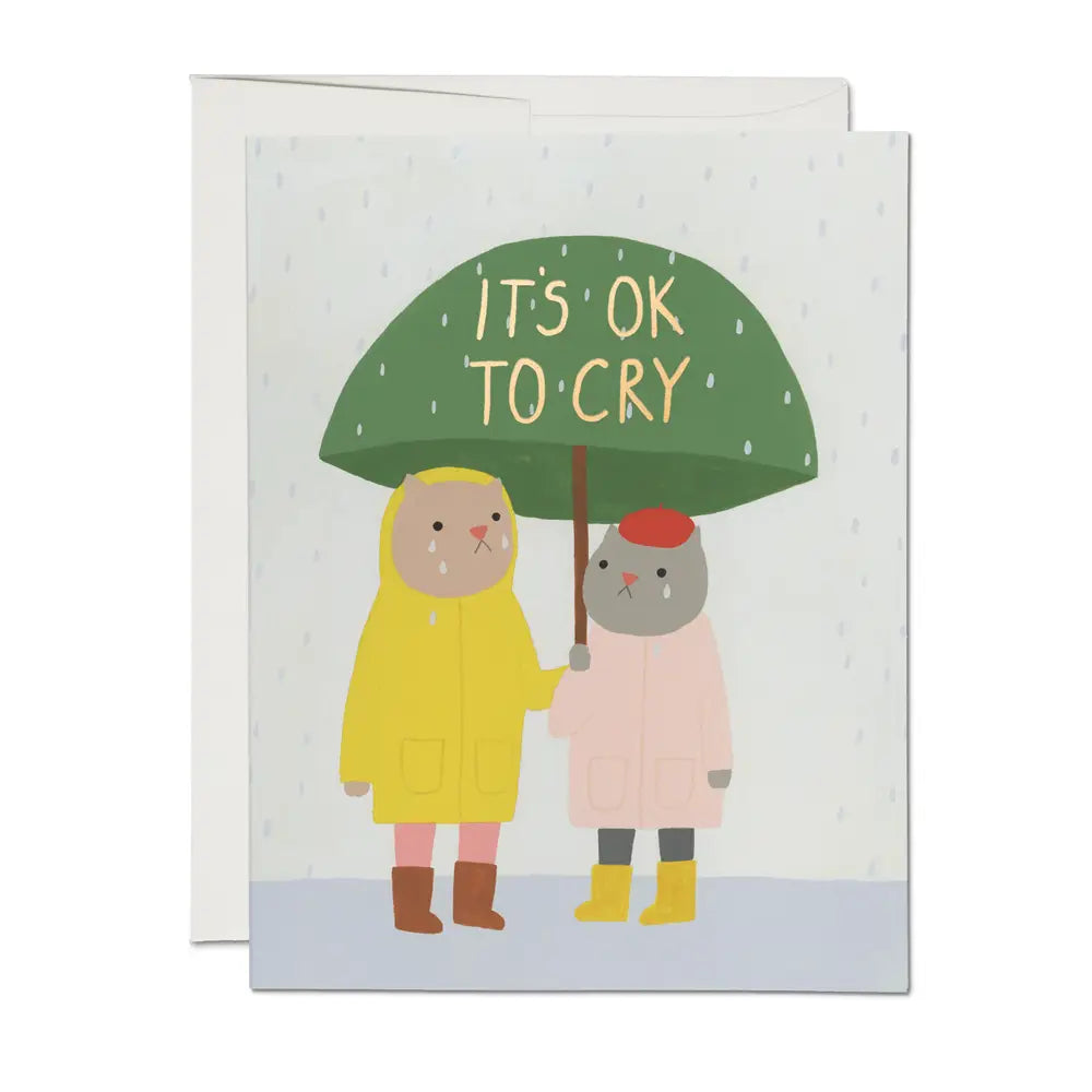It's Ok to Cry Sympathy Card