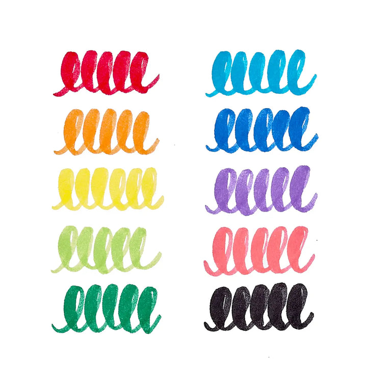 Big Bright Brush Markers (Set of 10)