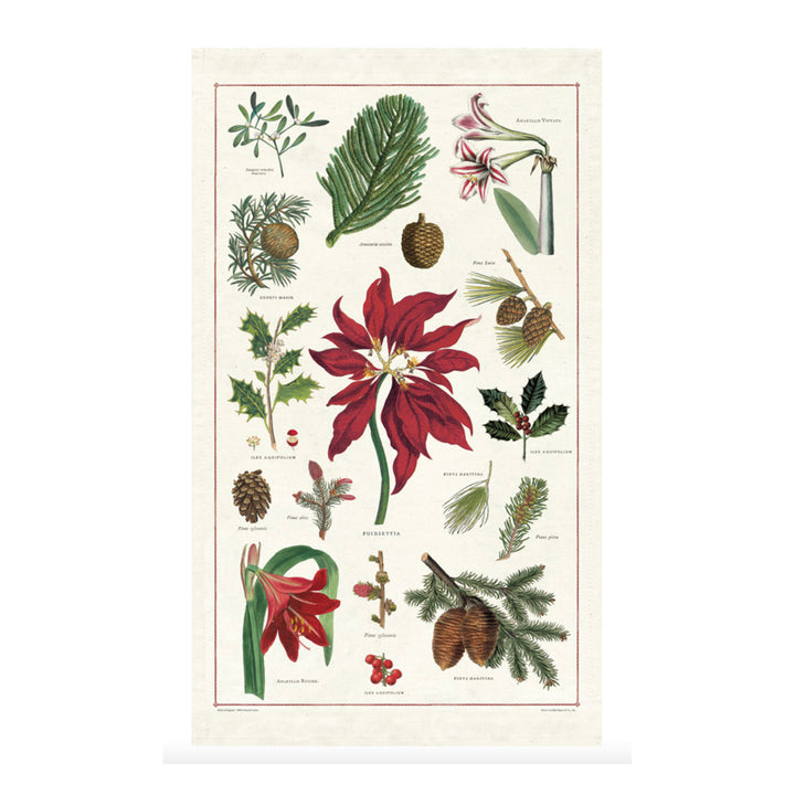 Christmas Botanica Tea Towel