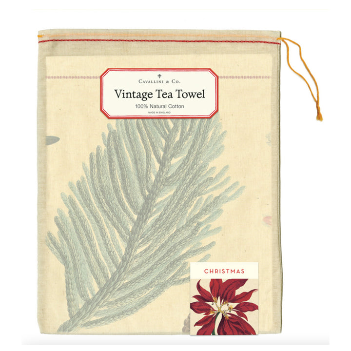 Christmas Botanica Tea Towel