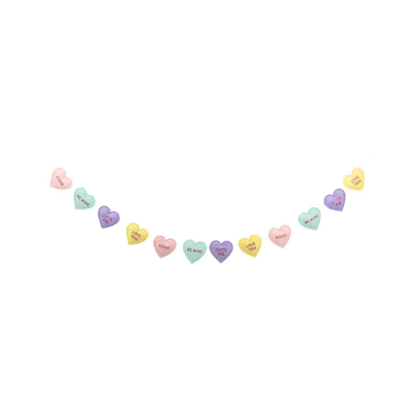 Conversation Hearts Felt Banner – Hitchcock Paper Co.