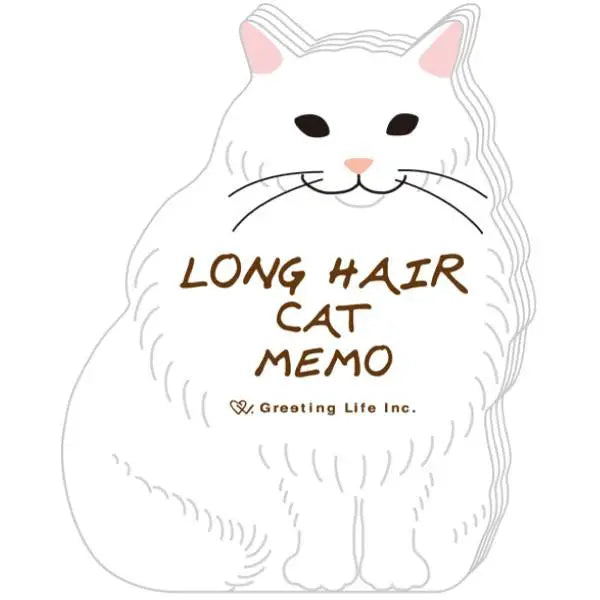 Long Hair Cat Memo Pad