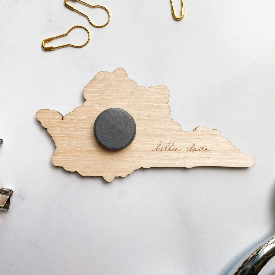 Virginia Dogwoods Wooden Magnet