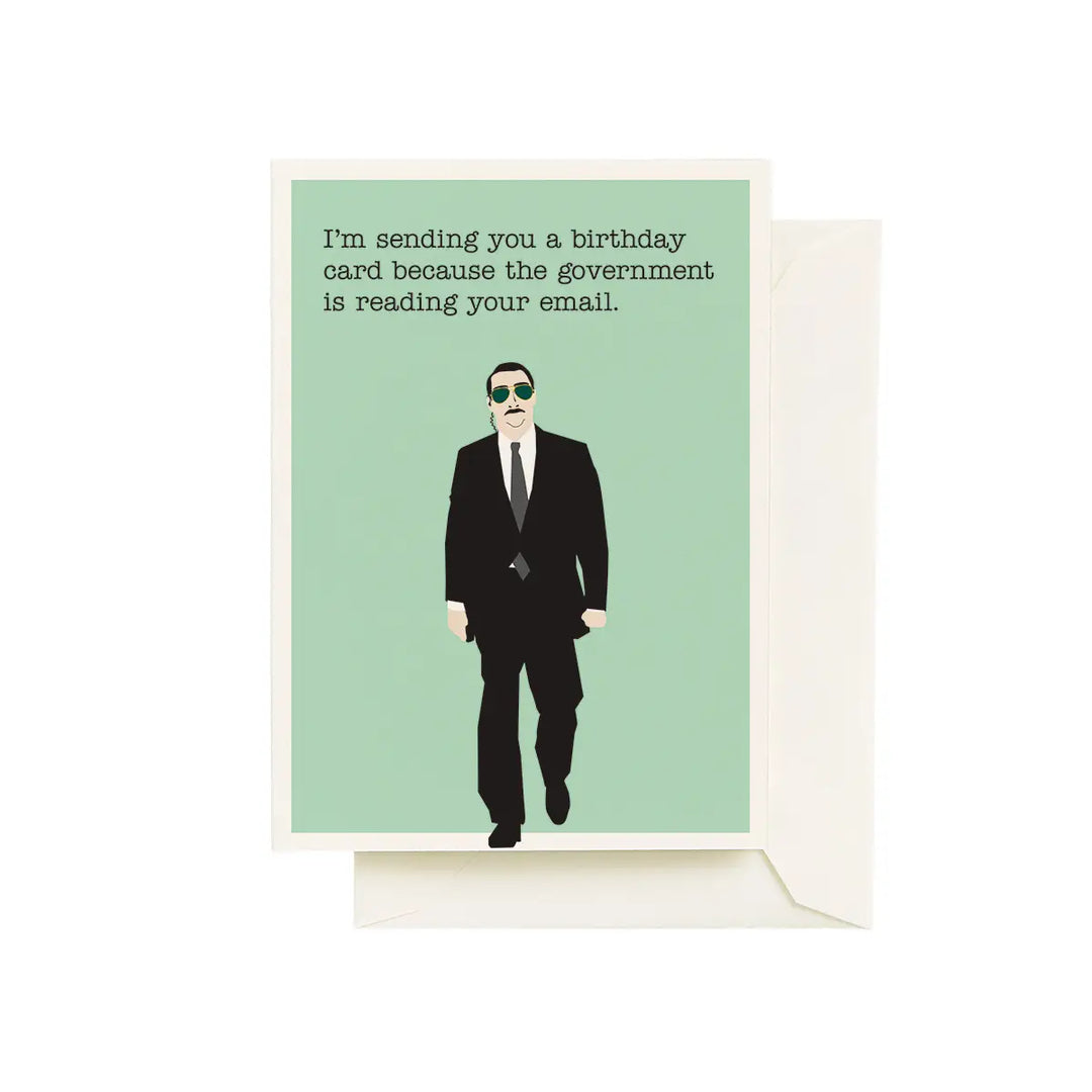 Government Spy Birthday Card