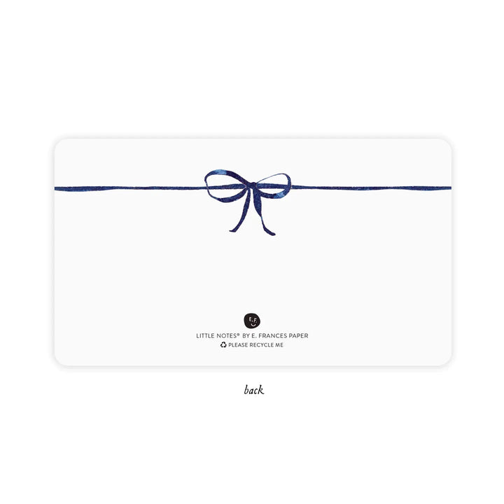 Navy Bow Little Notes