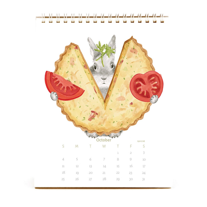 Hare at the Cafe Bunny Calendar 2026