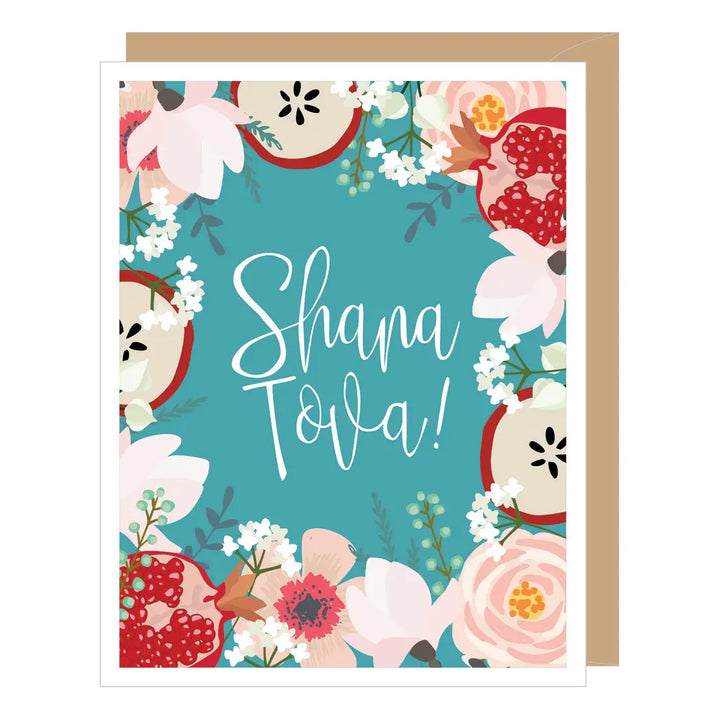 Floral Shana Tova Card